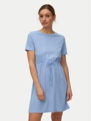 Vero Moda Sukienka codzienna Luna 10325626 Niebieski Regular Fit. Niebieskie sukienki damskie Vero Moda, na co dzień, xl, bez wzorów, z syntetyku, bez kołnierzyka, bez ramiączek, proste. Za 89.99 zł.