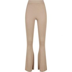 Legginsy damskie Urban Classics Rib Knit Bootcut GT. Brązowe legginsy damskie Urban Classics, bez wzorów. Za 237.00 zł.
