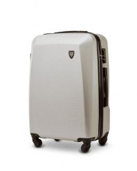 WALIZKA ŚREDNIA WINGS PLOVER 24" TITAN GREY. Szare walizki damskie Wings, bez wzorów, z materiału, średnie. Za 219.90 zł.
