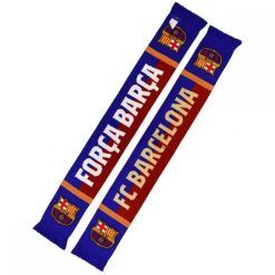 FC Barcelona szalik kibica dwustronny Double Knitted Scarf N33 wielokolorowy. Szaliki męskie FC BARCELONA, bez wzorów, z materiału. Za 119.00 zł.