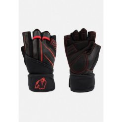 Dallas Wrist Owijki Gloves 2.0 - Czarny/Czerwony. Czerwone rękawiczki damskie GORILLA WEAR, bez wzorów. Za 191.00 zł.