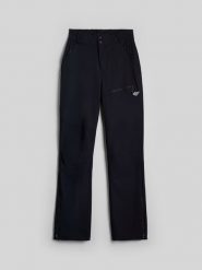 4F Spodnie trekkingowe szybkoschnące damskie - czarne L. Czarne spodnie sportowe damskie 4F, bez wzorów, z materiału, trekkingowe. Za 399.99 zł.