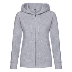 Kurtka Dresowa Z Kapturem Lady Fit Dla Kobiet. Szare kurtki sportowe damskie fruit of the loom, l, bez wzorów, z dresówki, bez ramiączek, z kapturem, trekkingowe. Za 132.99 zł.