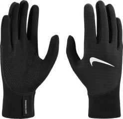 Nike Damskie Rękawice W Therma-fit Pacer Sphere Midweight Rg black/black/silver rozmiar M. Czarne rękawiczki damskie Nike, bez wzorów. Za 204.22 zł.