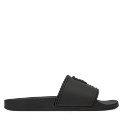 Klapki KARL LAGERFELD. Czarne klapki męskie KARL LAGERFELD, bez wzorów, bez zapięcia. Za 239.99 zł.
