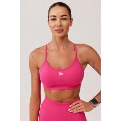 Stanik sportowy bezszwowy Rough Radical Seamless Glow Bra. Czerwone bielizna sportowa damska ROUGH RADICAL, bez wzorów. W wyprzedaży za 103.92 zł.