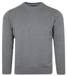 Sweter Bawełniany, Szary U-neck, Okrągły Dekolt, Męski -JACH TORNADO. Szare swetry męskie Jach Tornado, m, bez wzorów, z bawełny, biznesowe, bez kołnierzyka, bez ramiączek. Za 155.00 zł.