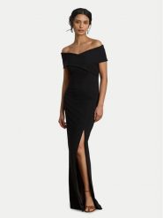 LAUREN RALPH LAUREN Sukienka wieczorowa 253P13931001 Czarny Slim Fit. Czarne sukienki damskie Lauren Ralph Lauren, bez wzorów, z syntetyku, wizytowe, bez kołnierzyka, bez ramiączek. Za 1,599.00 zł.