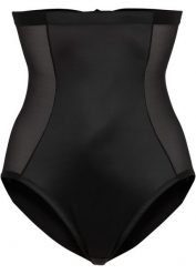 Figi shape, silny stopień modelowania sylwetki. Brązowe majtki damskie bonprix, z materiału. Za 77.99 zł.