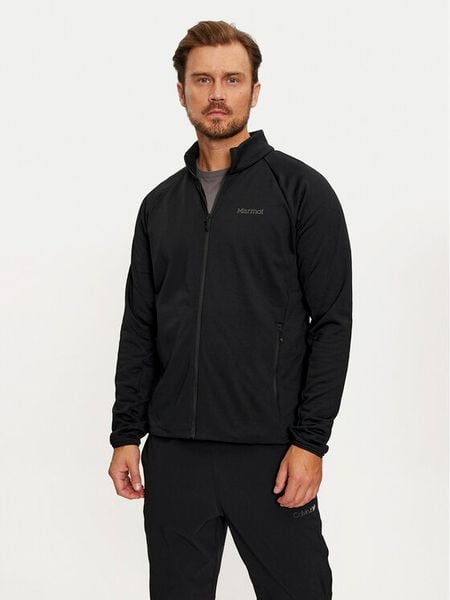 Marmot Bluza techniczna Leconte M15382 Czarny Regular Fit. Czarne bluzy sportowe męskie Marmot, m, bez wzorów, z syntetyku, bez kaptura. Za 279.99 zł.