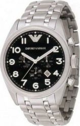 Zegarek Emporio Armani Zegarek Męski Armani AR0508 ( 40 mm). Zegarki męskie Emporio Armani, bez wzorów. Za 399.63 zł.