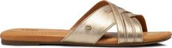 UGG Klapki UGG Kenleigh Slide 1142712-GLDM. Klapki damskie UGG, bez wzorów, bez obcasa, bez zapięcia. Za 299.00 zł.