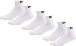 Odzież Skarpety unisex SkatePro Ankle Socks 3-Zestaw - Biały - 46-48. Biała skarpetki damskie SKATEPRO, bez wzorów. Za 19.99 zł.