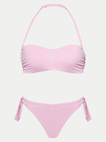 Emporio Armani Bikini 262737 4R306 00070 Różowy. Czerwone bikini Emporio Armani, bez wzorów, z syntetyku. Za 649.99 zł.