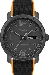 Zegarek Timex Zegarek męski Timex TW2W7C446 czarny. Czarne zegarki męskie Timex, bez wzorów. Za 389.00 zł.