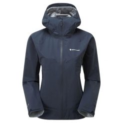 Kurtka przeciwdeszczowa z kapturem dla kobiet Montane Phase Lite. Niebieskie kurtki sportowe damskie Montane, xl, bez wzorów, z gore-texu, bez ramiączek, z kapturem, do biegania, gore-tex. Za 1,328.75 zł.