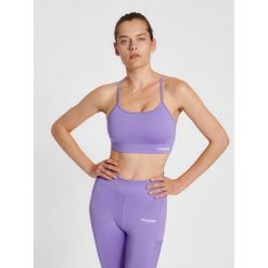 Damski usztywniany biustonosz sportowy Hummel MT Chipo. Fioletowe bielizna sportowa damska Hummel, s, bez wzorów. Za 188.50 zł.