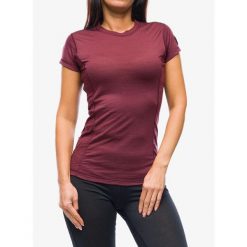 Koszulka merino damska Sensor Merino Air Tee SS. Czerwone koszulki sportowe damskie Sensor, bez wzorów, bez ramiączek. Za 282.99 zł.