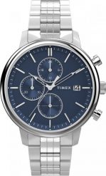 Zegarek męski Timex TW2W67900 srebrny. Szare zegarki męskie Timex, bez wzorów, srebrne. Za 1,042.39 zł.