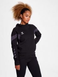 Bluza z kapturem dla kobiet Hummel Travel. Czarne bluzy damskie Hummel, na wiosnę, uniwersalny, bez wzorów, z bawełny, eleganckie, bez ramiączek, z kapturem. Za 235.50 zł.