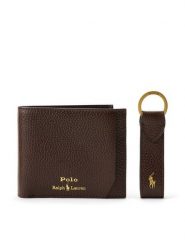 Polo Ralph Lauren Zestaw portfel i brelok Pbl Gftbx 2-Gbx 405974635002 Brązowy ciemny. Brązowe portfele męskie Polo Ralph Lauren, bez wzorów, ze skóry. Za 769.99 zł.