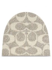 Coach Czapka CCT78 Beżowy. Brązowe czapki damskie Coach, na zimę, bez wzorów, z poliesteru. Za 259.99 zł.