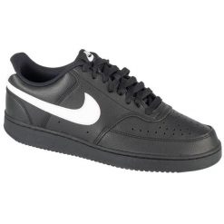 Buty sportowe Sneakersy męskie, Court Vision Low. Czarne buty sportowe męskie Nike, bez wzorów, z gumy, bez zapięcia, trekkingowe, Nike Court. Za 561.00 zł.