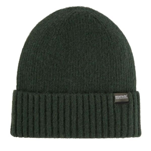 Czapka Damska Prążkowana Basic. Zielone czapki damskie Regatta, bez wzorów, z materiału. Za 53.99 zł.