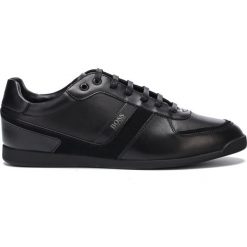 BOSS Hugo Boss Glaze Tenisówki Czarny. Czarne trampki męskie BOSS Hugo Boss, bez wzorów, z materiału, bez zapięcia. Za 759.95 zł.
