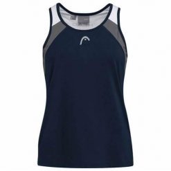 Koszulka bez rękawów damska CLUB 22 Tank Top. Niebieskie koszulki sportowe damskie Head, s, bez wzorów, z poliesteru, bez ramiączek, tenisowe. W wyprzedaży za 101.50 zł.