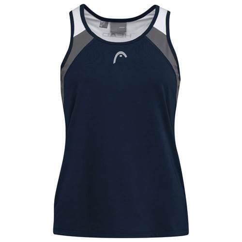 Koszulka bez rękawów damska CLUB 22 Tank Top. Niebieskie koszulki sportowe damskie Head, s, bez wzorów, z poliesteru, bez ramiączek, tenisowe. Za 185.00 zł.