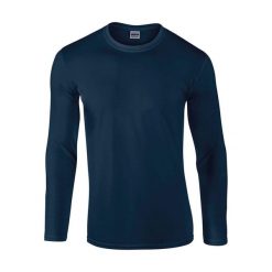 Koszulka Z Długim Rękawem Unisex Softstyle Dla Dorosłych. Niebieskie bluzki damskie GILDAN, s, bez wzorów, sportowe, bez kołnierzyka, bez ramiączek. Za 65.99 zł.