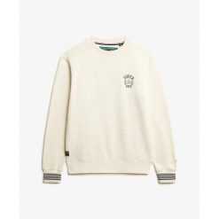 Bluza Superdry Athletic Club. Białe bluzy męskie Superdry, m, bez wzorów, bez ramiączek, bez kaptura. Za 332.10 zł.