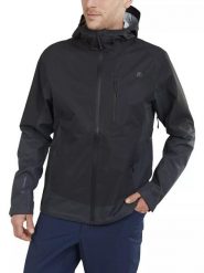 Męska kurtka turystyczna Fundango Piorini Waterproof. Czarne kurtki sportowe męskie FUNDANGO, m, bez wzorów, z materiału, bez kaptura, narciarskie. Za 599.00 zł.