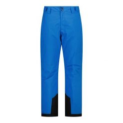 Spodnie narciarskie z tkaniny żakardowej CMP. Niebieskie spodnie sportowe męskie CMP, m, bez wzorów, z tkaniny, narciarskie. Za 428.50 zł.