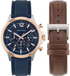 Zegarek Nautica męski 45 mm (NAPBOF411). Zegarki męskie Nautica, bez wzorów. Za 472.99 zł.