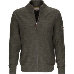 Kardigan w kolorze oliwkowym. Brązowe swetry męskie Camel Active, m, bez wzorów, z bawełny, bez kołnierzyka, bez ramiączek. W wyprzedaży za 219.95 zł.
