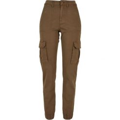 Spodnie Damskie Twill Utility. Zielone spodnie dresowe damskie Urban Classics, bez wzorów, sportowe, długie. Za 221.99 zł.