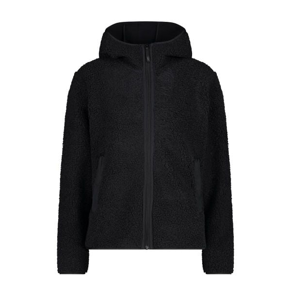 Bluza damska turystyczna CMP 34P0656. Czarne bluzy damskie CMP, s, bez wzorów, z polaru, sportowe, bez ramiączek, bez kaptura. Za 339.99 zł.