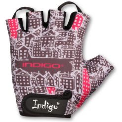 Rękawiczki rowerowe miejskie z amortyzacją INDIGO. Szare rękawiczki męskie INDIGO SPORTS, bez wzorów, z tkaniny. Za 50.00 zł.