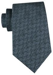 Męski Krawat - Chattier - Granatowy w Geometryczny Wzór. Niebieskie krawaty i muchy Chattier, bez wzorów, z tkaniny, eleganckie. Za 55.00 zł.