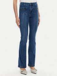 Silvian Heach Jeansy GPP25275JE Granatowy Regular Fit. Niebieskie jeansy damskie Silvian Heach, bez wzorów, z bawełny. Za 219.99 zł.