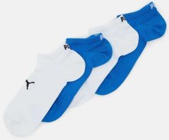 Skarpety Puma Sport Light Sneaker 4-pak Ecom Niebiesko-biały Niebieski 39-42. Niebieskie skarpety męskie Puma, bez wzorów, z bawełny. Za 59.54 zł.