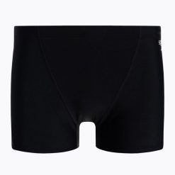 Bokserki kąpielowe męskie Speedo Allover V-Cut. Czarne kąpielówki męskie Speedo, m, bez wzorów. Za 89.99 zł.