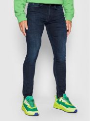 Calvin Klein Jeans Jeansy Skinny Fit J30J314625 Granatowy Skinny Fit. Niebieskie jeansy męskie Calvin Klein Jeans, z bawełny. Za 319.99 zł.
