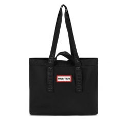 Torba Hunter. Czarne shopperki damskie Hunter, bez wzorów, bez dodatków. Za 159.99 zł.