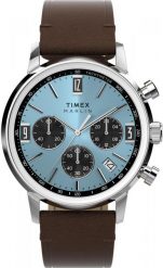 Zegarek Timex Zegarek męski Timex TW2Y66600 brązowy. Brązowe zegarki męskie Timex, bez wzorów. Za 999.00 zł.