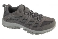 Buty trekkingowe męskie, Crestwood. Szare trekkingi męskie Columbia, z materiału, przed kostkę, bez zapięcia. Za 319.99 zł.