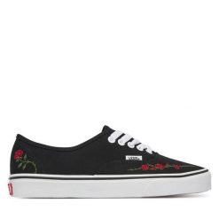 Tenisówki Vans. Czarne trampki i tenisówki damskie Vans, bez wzorów, bez zapięcia. Za 369.99 zł.