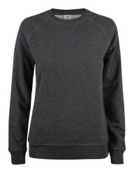 Clique Premium OC Roundneck Women – Damska bluza z bawełny ekologicznej. Szare bluzy damskie CLIQUE, s, bez wzorów, z bawełny, eleganckie, bez ramiączek, bez kaptura. Za 233.98 zł.